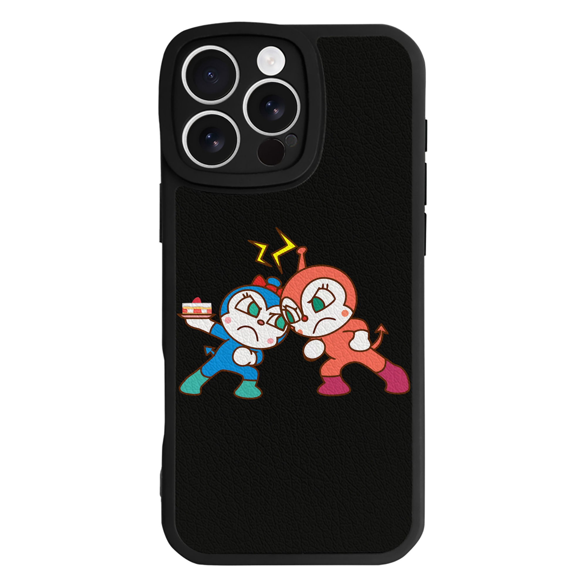 （画像用） アンパンマン Anpanman 【iPhone 16シリーズ対応】シリコンスマホケース（レザー調） 材質：シリコン